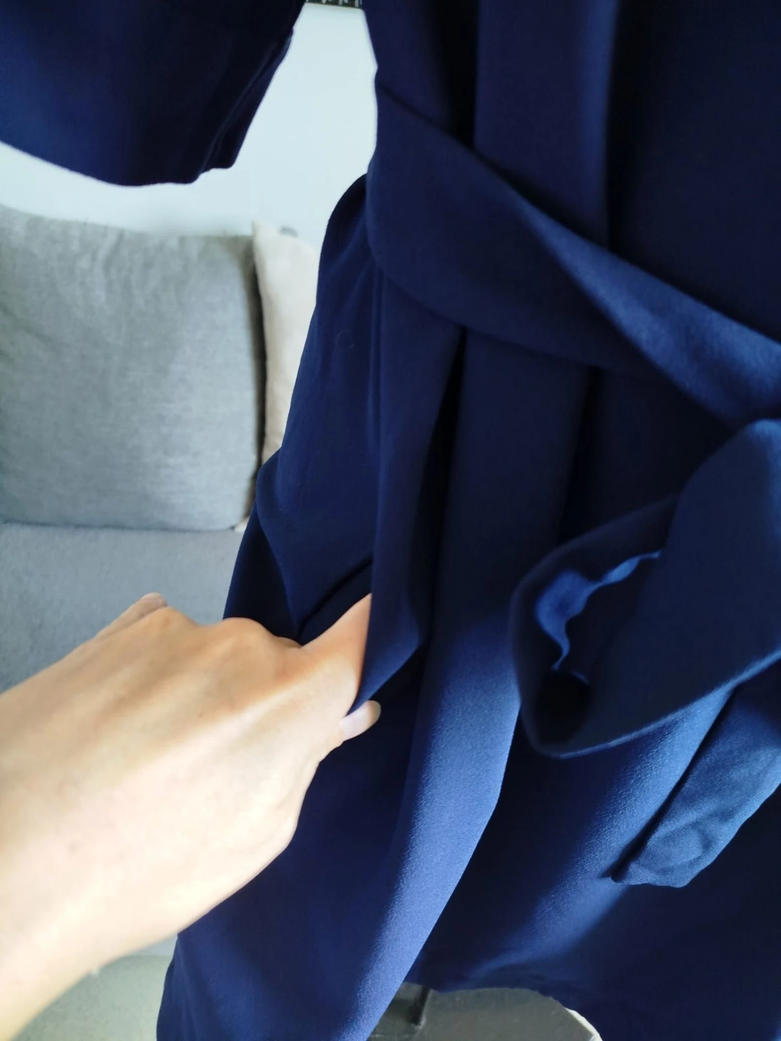 Caroll navy blue rnoe dress 44 – photo 3